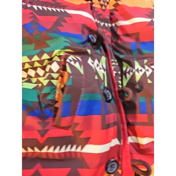 Polo Ralph Lauren Down Puffer Snowsuit Southwest Aztec Faux Fur 9 Mo. - Picture 9 of 10